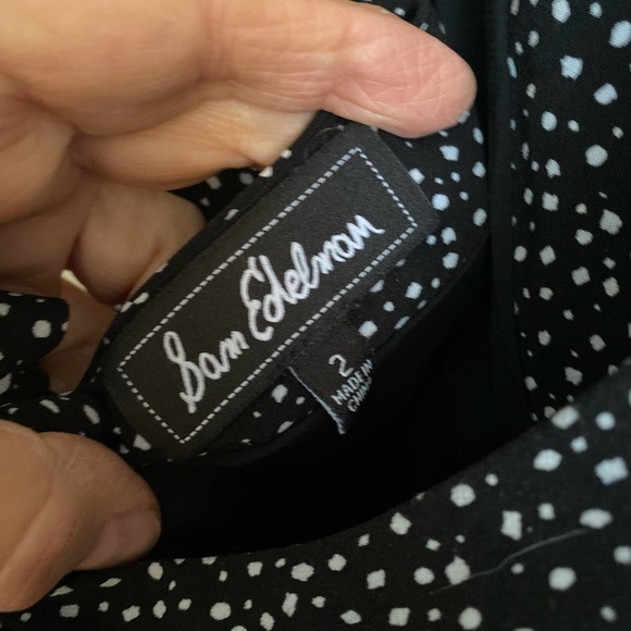 Sam Edelman Jumpsuit Black and White Polka Dot - Picture 9 of 12